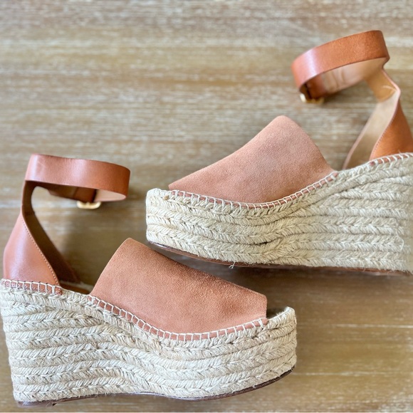 Chloé | Brown Suede Espadrilles - Picture 7 of 16